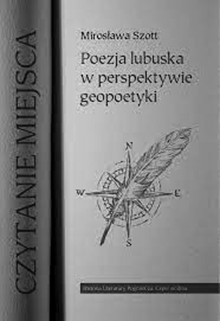 Okładka książki. Na górze znajduje się tytuł i autorka. Na dole pióro osadzone w róży wiatrów. Tło jest jasne.