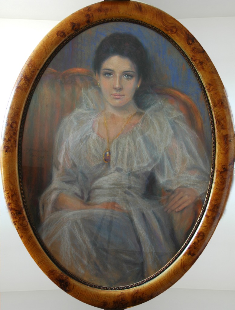 Atteslander Zofia, Paris 1908 wym. z ramą 113x83 cm 3300