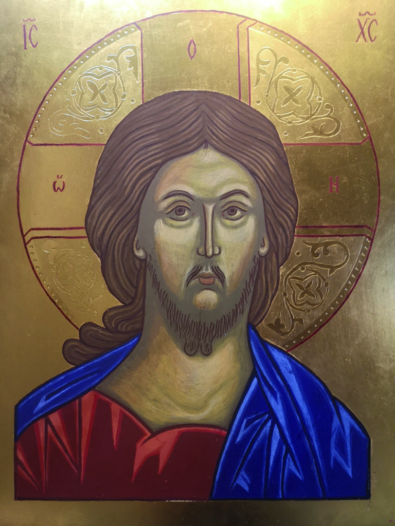 Tomasz Daiksler, Ikona Chrystusa Pantokratora, tempera, deska, złoto